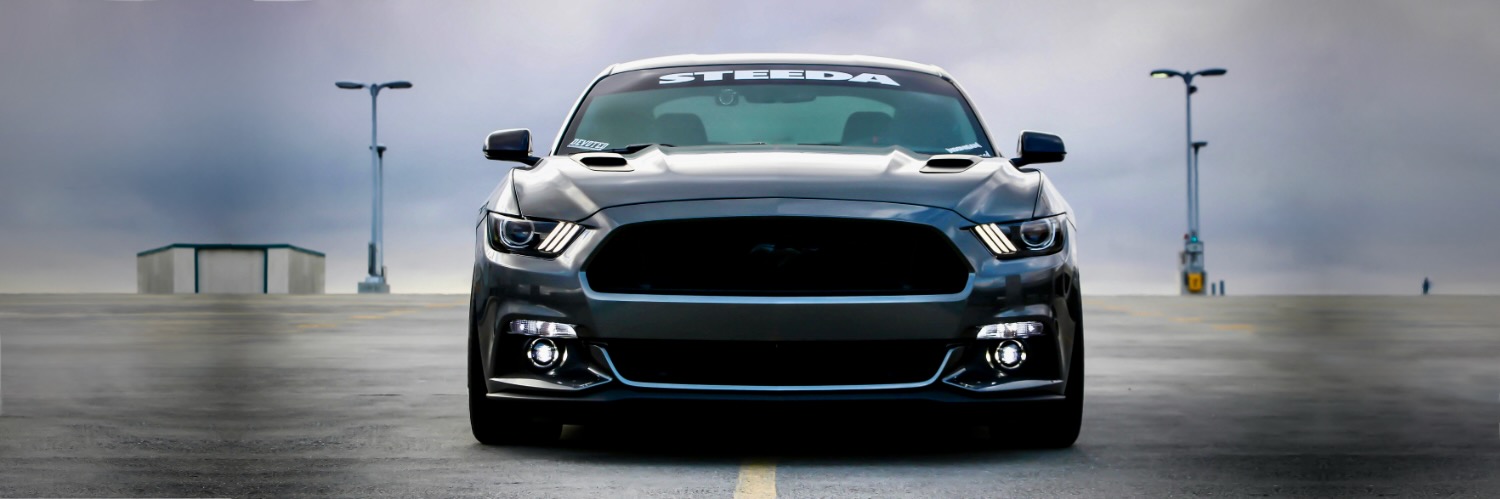 mustang car wrapped blacks